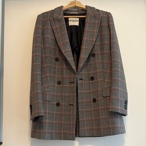 Aritzia Wilfred Plaid Blazer